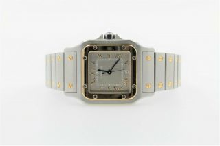 Authentic Cartier Santos Galbee 1566 29mm Stainless Steel & Yellow Gold Watch