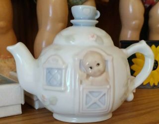 1994 Jesco/enesco Little Kewpie Teapot - Ceramic