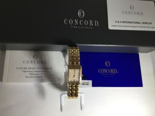 Ladies Concord Diamond Veneto Mini Mop Dial 51 - 25 - 665 18k Watch Old Stock