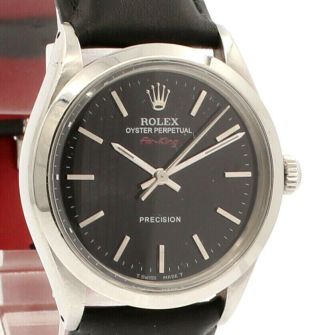 Vintage Rolex Air - King Precision Automatic 34mm Stainless Steel Watch Ref: 5500