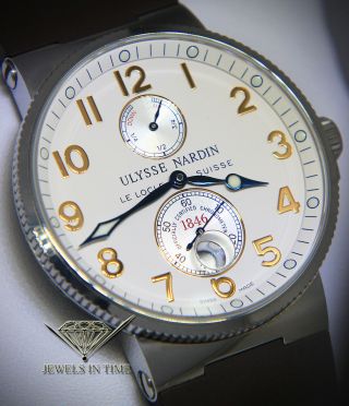 Ulysse Nardin Maxi Marine Chronometer Steel/Titanium Mens 41mm Watch 263 - 66 4