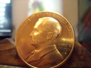 1945 President Harry S.  Truman Inauguration Bronze Medal Uncir.