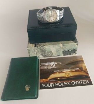 Rolex Men ' s Watch Oyster Perpetual Datejust 16030 Stainless Steel Papers & Boxes 3