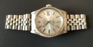 Rolex Men ' s Watch Oyster Perpetual Datejust 16030 Stainless Steel Papers & Boxes 4