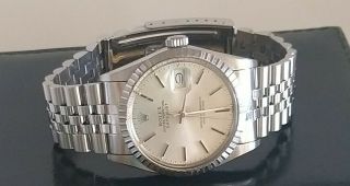 Rolex Men ' s Watch Oyster Perpetual Datejust 16030 Stainless Steel Papers & Boxes 6