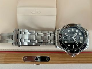 OMEGA Seamaster Diver 300m Co - axial Master Chronometer Watch - Black/Silver 6