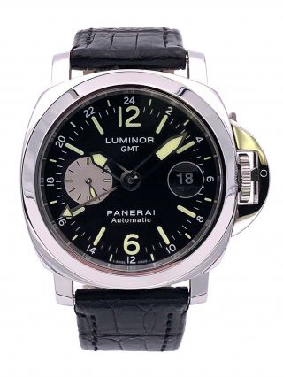 Panerai Luminor Gmt Automatic 44mm Stainless Steel Black Dial – Pam 088