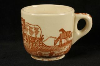 Wallace China Chuck Wagon Demi Or Childs Cup 1930s Western Theme