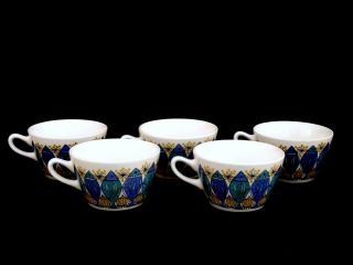 5 Vintage Figgjo Flint Norway Turi Design Clupea Fish Coffee Tea Cups 2