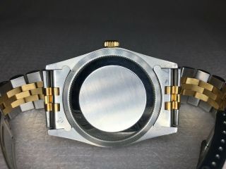 Rolex 36mm Men ' s DATEJUST 16013 Diamond Dial,  2 - Tone 18K Gold & Stainless Steel 5