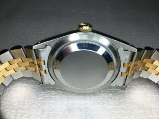Rolex 36mm Men ' s DATEJUST 16013 Diamond Dial,  2 - Tone 18K Gold & Stainless Steel 6