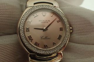 Rolex Cellini Cellissima Ladies’ Ref 6671/9 - 18k Wht Gold W/152 Diamonds