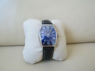 Franck Muller Casablanca Curvex Master Of Complications 18k Gold Blue Dial Watch
