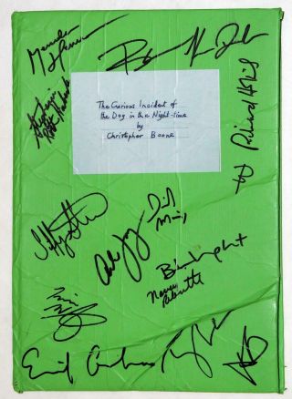 Cast Signed Curious Incident Of The Dog In The Night - Time Stage Prop Book