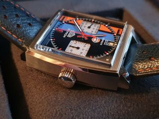 Tag Heuer Monaco Gulf - Special Edition - Cal.  11 - Caw211r - Box & Papers