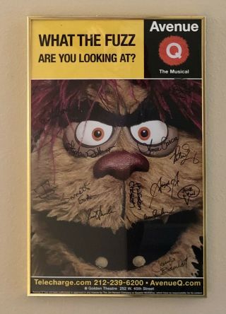 Broadway Poster & Flier “avenue Q The Musical” Signed By The Cast