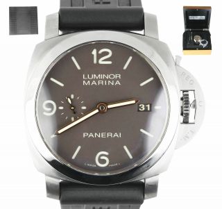 Panerai Pam 351 Luminor Marina Automatic Brown 44mm Titanium Watch Pam00351