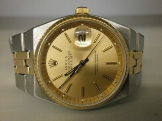 Rolex Datejust 1630 14k/ss 36mm Vintage Auto Watch.  5.  1 Million.