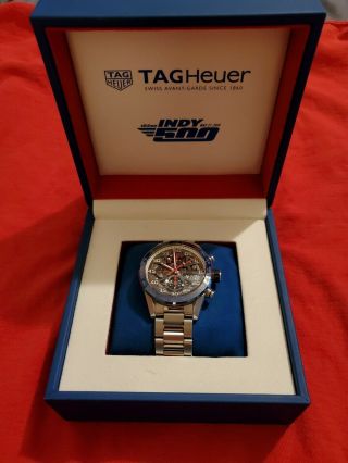 Tag Heuer Carrera Calibre Limited Edition Indy 500 Men ' s Watch CAR201G.  BA0766 6
