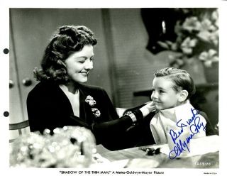 Myrna Loy Signed Vintage Photo - Shadow Of The Thin Man