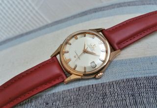 Vintage Omega Constellation Automatic Watch,  18k Rose Gold,  Pie Pan 561 - 14393,  Runs