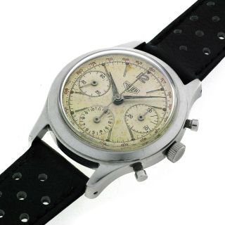 Vintage HEUER Pre - Carrera Chronograph Watch,  Ref.  2444 T,  Cal.  Valjoux 72,  1955 6