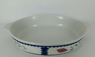 Vintage Adams Lancaster Micratex Cookware Oval Bake Dish Pan Made In England