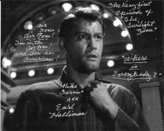 Twilight Zone " Where Is Everybody " Earl Holliman Signed Photo First Class