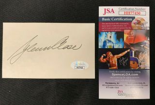 Glenn Close 101 Dalmatians Hand Signed Autographed 3x5 " Card Jsa/coa