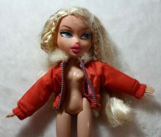 Bratz Barbie Doll Orange Coat With Faux Fur Collar Fits Jade Yasmin Sasha Cloe