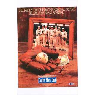 John Cusack Eight Men Out Autographed 12 " X 18 " Movie Poster Jsa Certified