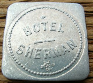 1291 - Hotel Sherman – Maverick Trade Token – (white Sulfer Springs,  Montana)