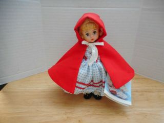 Madame Alexander 8 " Doll Red Riding Hood 482 With Basket Of Goodies