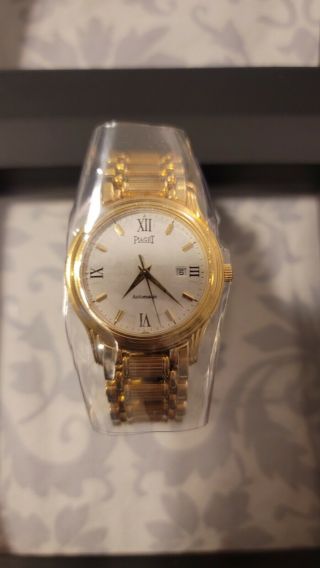Flawless Mens 18k Gold Piaget Polo Watch,  Impeccable