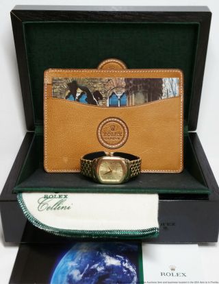 Rolex Cellini 6631 18k Gold 79.  5g Ladies Large Watch Box Papers