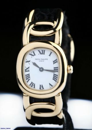 Patek Philippe Ellipse Ref 4830 18k Yellow Gold Ladies Wristwatch
