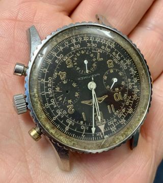 A Vintage Breitling 806 Navitimer Aopa Chronograph Wristwatch.