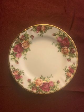 Vintage Royal Albert Old Country Roses Fine Bone China 8 " Salad Plate Set Of 5