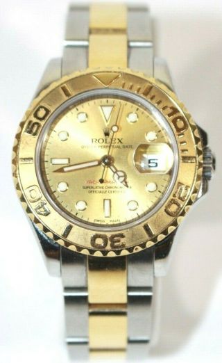 Rolex Yacht - Master 169623 18k Gold And Stainless Steel 29mm Gold Face Year 2008