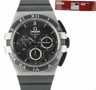 Omega Constellation Double Eagle Co‑axial Chronograph 41mm Titanium Black Watch