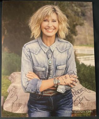 Olivia Newton - John Autographed Signed 8x10 Color Photo (grease)