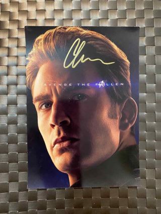 Chris Evans Captain America Avengers Marvel Signed Autographed 6x8 Photo