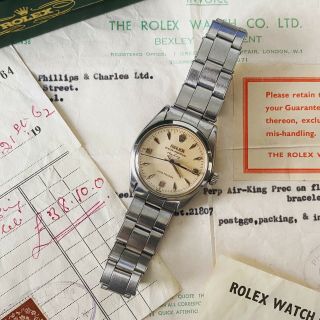 Vintage Rolex Air King 5500 Explorer Dial Precision Box Papers Hodinkee