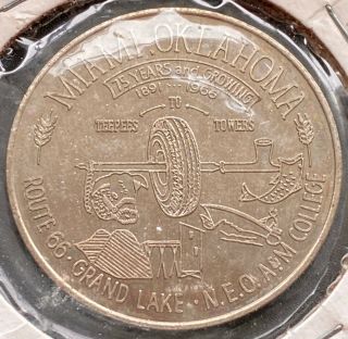 1966 Miami Oklahoma Token $0.  75 Trade Dollar - Diamond Jubilee Coin