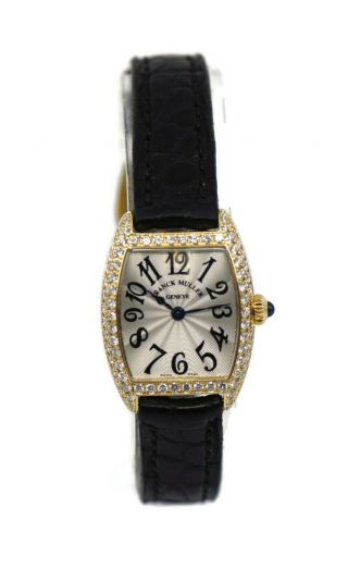Franck Muller Curvex Diamond 18k Yellow Gold Watch 2251qzd