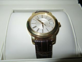 Tiffany & Co.  Atlas Mens 18k Yellow Gold Watch - Roman Dial W/ Box (37mm)