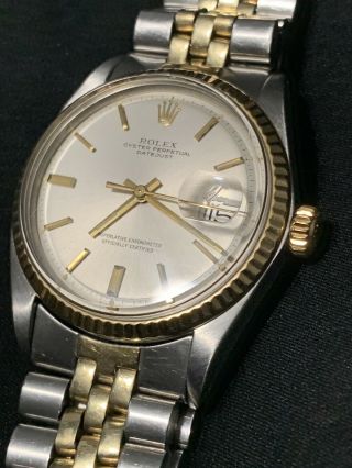 Rolex Datejust 36mm 14k Two - Tone Gold Stainless Champagne Jubilee Watch