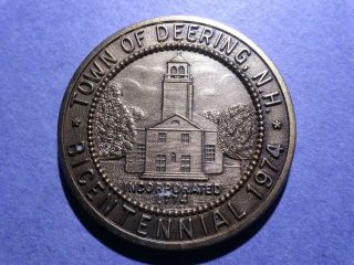 1974 Deering Hampshire 200th Anniversary Bronze Town Medal