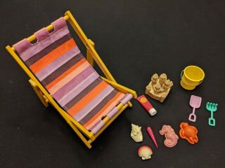 Our Generation 18 " Doll " Day At The Beach " Beach Chair Accessory Set,