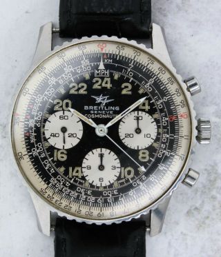 Vintage Breitling Navitimer Cosmonaute 809 Chronograph Wristwatch Venus 178 Nr